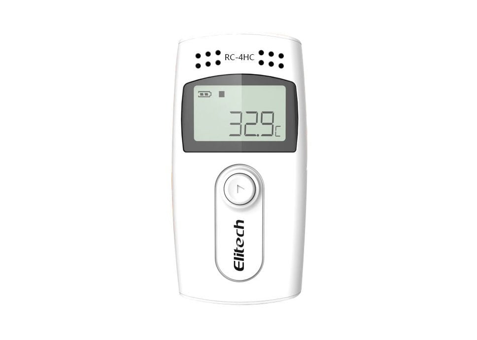 Elitech RC-4HC Sıcaklık ve Nem Kaydedici Datalogger | PDF Rapor | Kablolu Prob