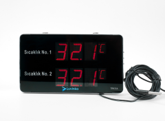 Luvinka TR933A Dijital  İç&Dış Sıcaklık Ölçer | Alarm-25cm Ekran
