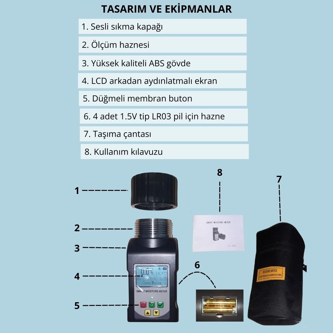 Grain Pro Tahıl Nem Ölçüm Cihazı