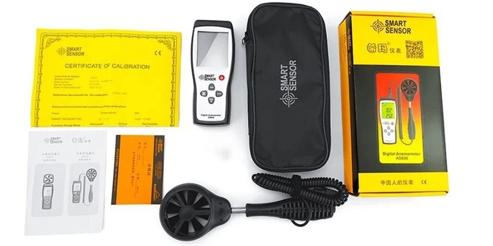 Smart Sensor AS836 Dijital Hava Akışı Ölçer Anemometre