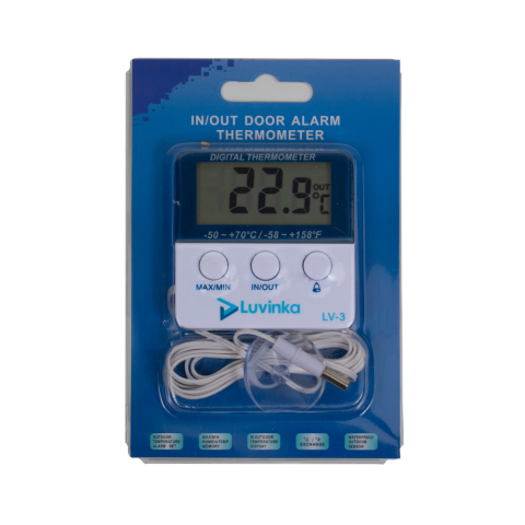 Luvinka LV-3  Alarmlı Dijital Buzdolabı Termometresi