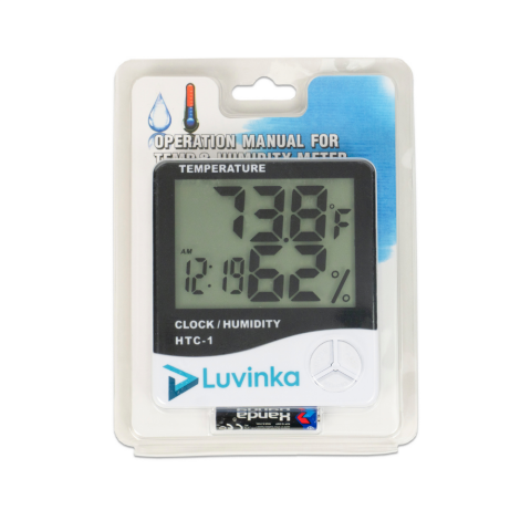 HTC-1 Termometre | Saatli, Alarm li ve Hassas Ölçüm Cihazı - Luvinka