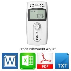 Elitech RC-4  Sıcaklık Kaydedici Datalogger | PDF Rapor | Kablolu Sensör