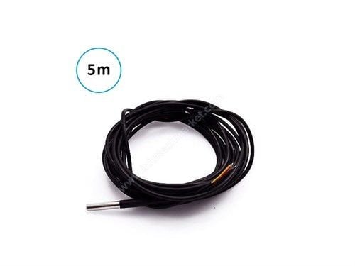 5metre Sıcaklık Probu - Su Geçirmez Dijital Isı Sensörü