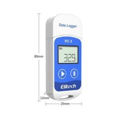 Elitech RC-5 USB Girişli Sıcaklık Kaydedici Datalogger | PDF Rapor