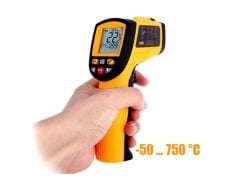 DN-750 Temassız Kızılötesi Termometre – Profesyonel Lazerli Infrared Sıcaklık Ölçüm Cihazı (-50°C ~ 750°C)