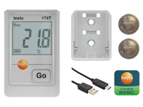 Testo 174T Mini Sıcaklık Datalogger | Kompakt Veri Kaydedici