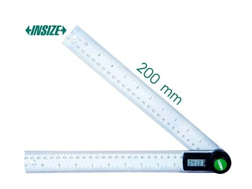 Insize 2176-200 Dijital Açı Ölçer 20 cm
