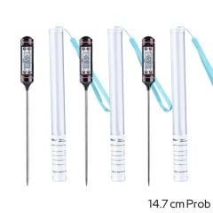 TP101 Dijital Çubuk Termometre, 14.7 cm Prob,  3'lü Set