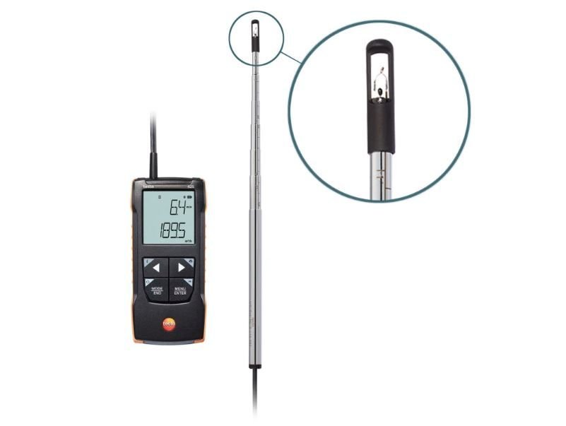 Testo 425 Termal anemometre (Kanal içi Ölçümler için)