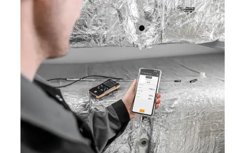 testo 425 - dijital sıcak tel anemometre - App bağlantılı