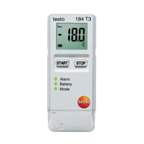 Testo 184 T3 Sevkiyat Araçları için Sıcaklık Datalogger