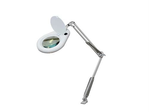 ADN-60L LED Işıklı Masa Bağlantılı Büyüteç – Profesyonel 5X Cam Lensli