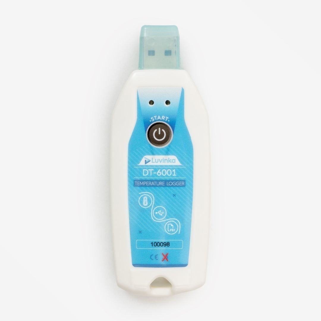 Luvinka DT-6001 Tek Kullanımlık Sıcaklık Kaydedici Datalogger | USB Girişli 60 Günlük