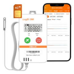 Elitech RCW-260-TE | 4G Destekli İç/Dış Sıcaklık, Konum, Işık ve Titreşim Takip Cihazı