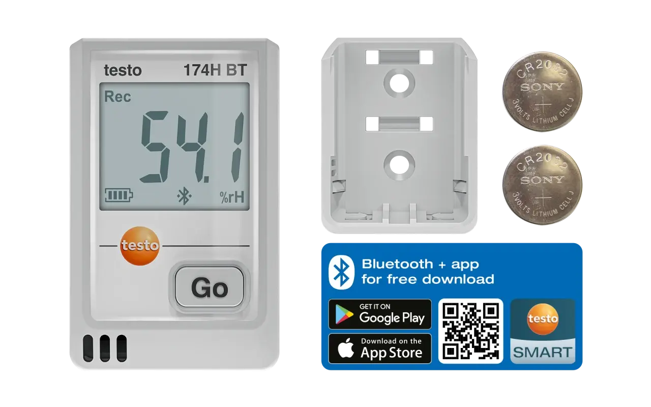Testo 174 H BT – Bluetooth® ve App Bağlantısı