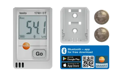 Testo 174 H BT – Bluetooth® ve App Bağlantısı