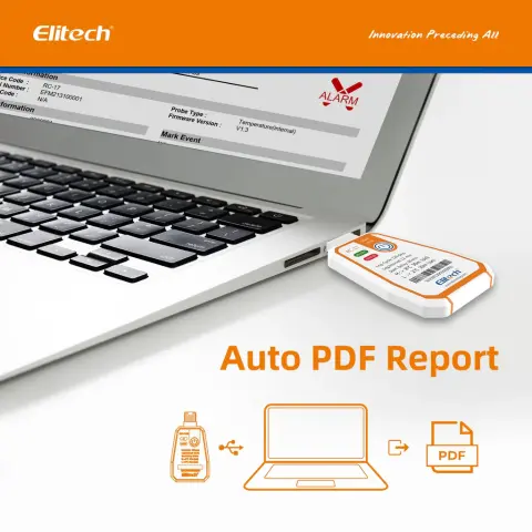Elitech RC-17 Tek Kullanımlık USB PDF Sıcaklık Data Logger