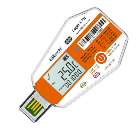 Elitech LogEt 1-TH Tek Kullanımlık Sıcaklık & Nem Data Logger
