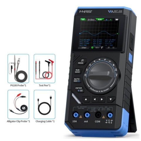 FNIRSI DST-210 El Tipi Osiloskop + Multimetre + Sinyal Jeneratörü