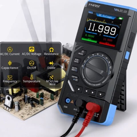 FNIRSI DST-210 El Tipi Osiloskop + Multimetre + Sinyal Jeneratörü