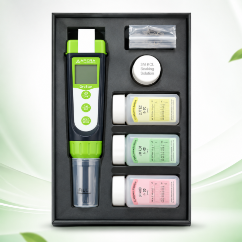 Apera GroStar GS4 Toprak pH/EC/Sıcaklık Ölçer - Profesyonel Kit
