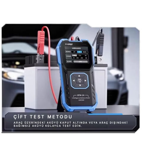 FNIRSI BTM-24 12V/24V Dijital Akü Test Cihazı