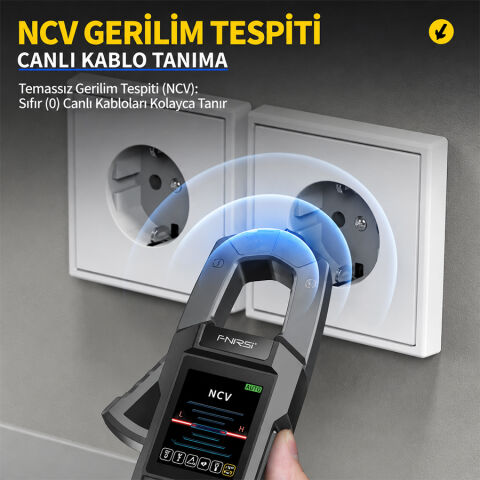 FNIRSI DMC-100 Akım Gerilim Pens Metre | 10000 Sayımlı Dijital True RMS Multimetre + TFT Ekranlı Akıllı Ölçüm Cihazı