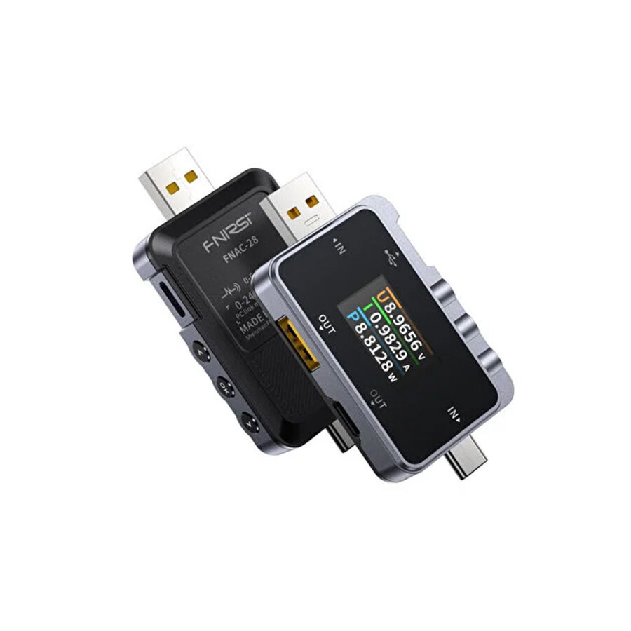 Fnirsi FNAC-28 2'si 1 Arada Tip-C USB Test Cihazı Dijital Voltmetre Ampermetre