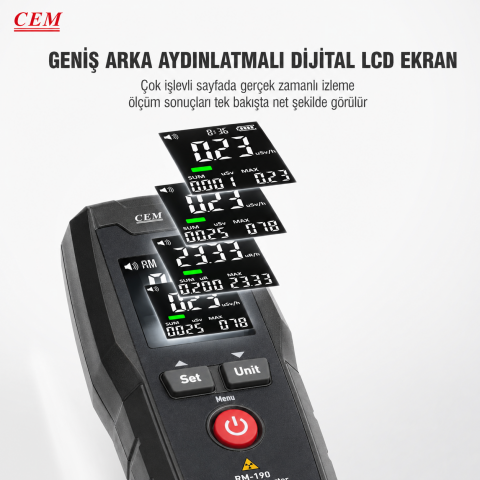 CEM RM-190 Radyasyon Dedektörü