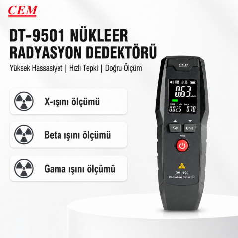 CEM RM-190 Radyasyon Dedektörü