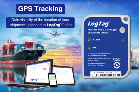 LogTag LT5GEO Çok Kullanımlık Sıcaklık, Nem, Işık, Darbe ve Konum Takip Cihazı / GPS