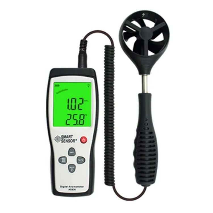 Smart Sensor AS836 Dijital Hava Akışı  Ölçer Anemometre