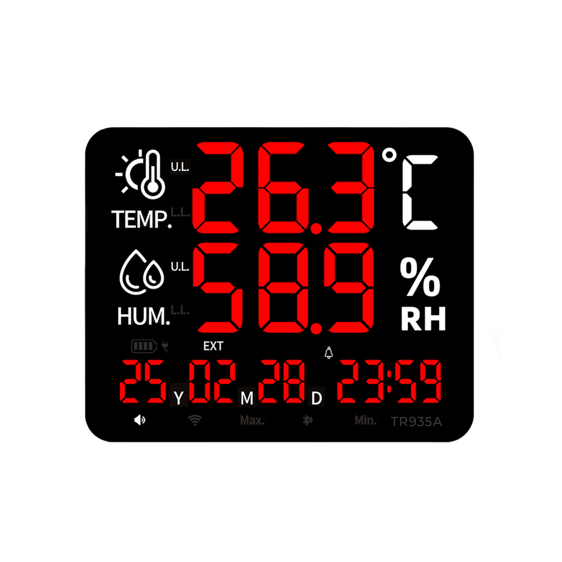 Luvinka TR935A Led Sıcaklık ve Nem Ölçer