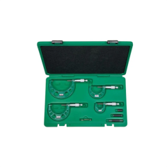 Insize 3203-1004A Dış Çap Mekanik Mikrometre Seti (4 Parça) 0-100 mm