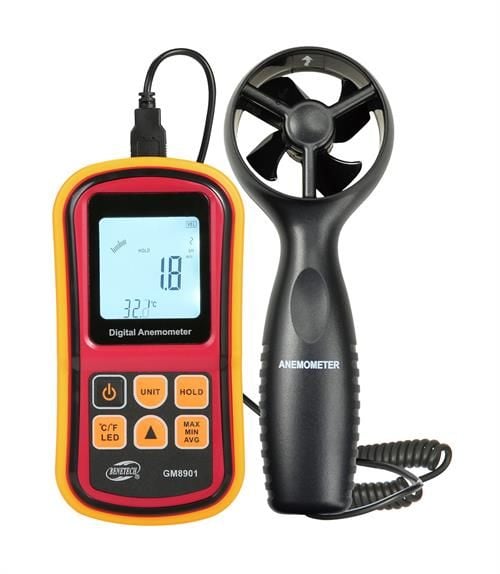 Benetech M8901 Dijital Hava Hızı Ölçer Anemometre