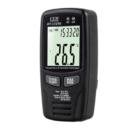 CEM DT-172TK Sıcaklık ve Nem Kaydedici Datalogger ''Ekstra K Tipi Prob Girişi''