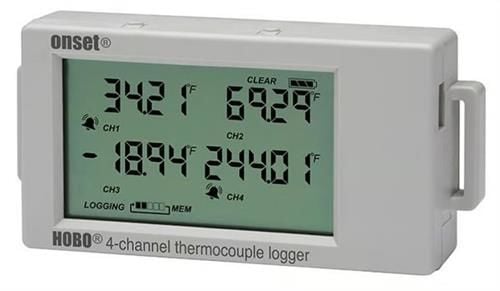 ONSET-HOBO UX120-014M 4 Kanallı Termokupl Sıcaklık Kaydedici ''Datalogger''