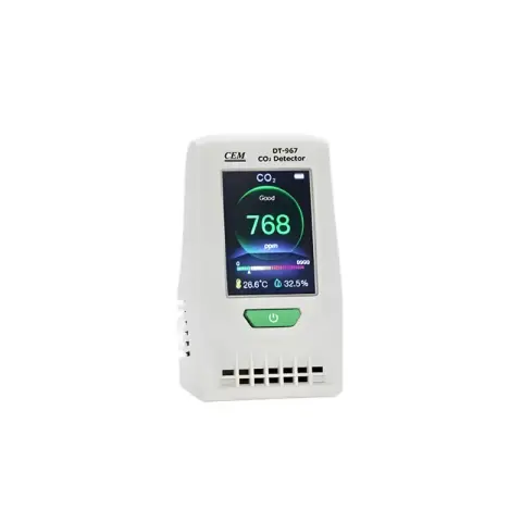 Cem DT-967 Masaüstü İç Mekan Hava Kalitesi CO2 Monitörü