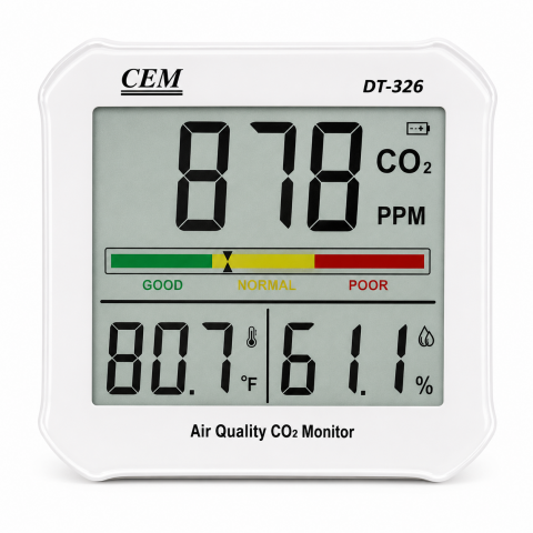 Cem DT-326 Hava Kalitesi ve Karbondioksit Ölçer